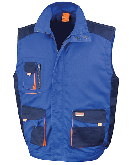 Lite Gillet Royal-Navy-Orange Arbeitsweste Lite Gillet Royal-Navy-Orange Arbeitsweste