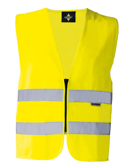 Hi-Vis Safety Vest Cologne With Front Zipper Signal-Yellow Warnweste Hi-Vis Safety Vest Cologne With Front Zipper Signal-Yellow Warnweste