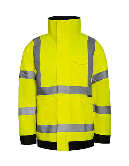 Hi-Vis Light Rain Jacket Kaunas Signal-Yellow Regenjacke Hi-Vis Light Rain Jacket Kaunas Signal-Yellow Regenjacke