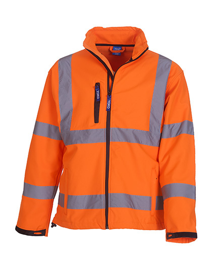 Hi-Vis 2 Bands & Braces Softshell Jacket orange Hi-Vis 2 Bands & Braces Softshell Jacket orange