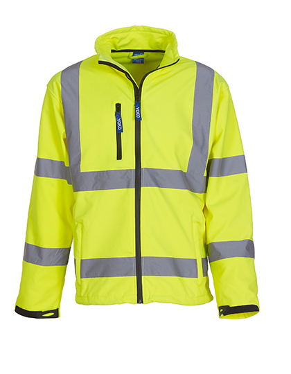 Hi-Vis 2 Bands & Braces Softshell Jacket yellow Hi-Vis 2 Bands & Braces Softshell Jacket yellow