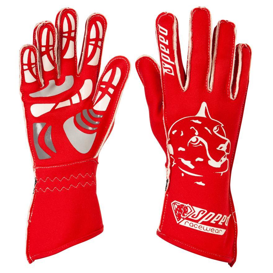 SALE Speed Handschuhe | MELBOURNE G-2 | rot,weiß Karthandschuhe