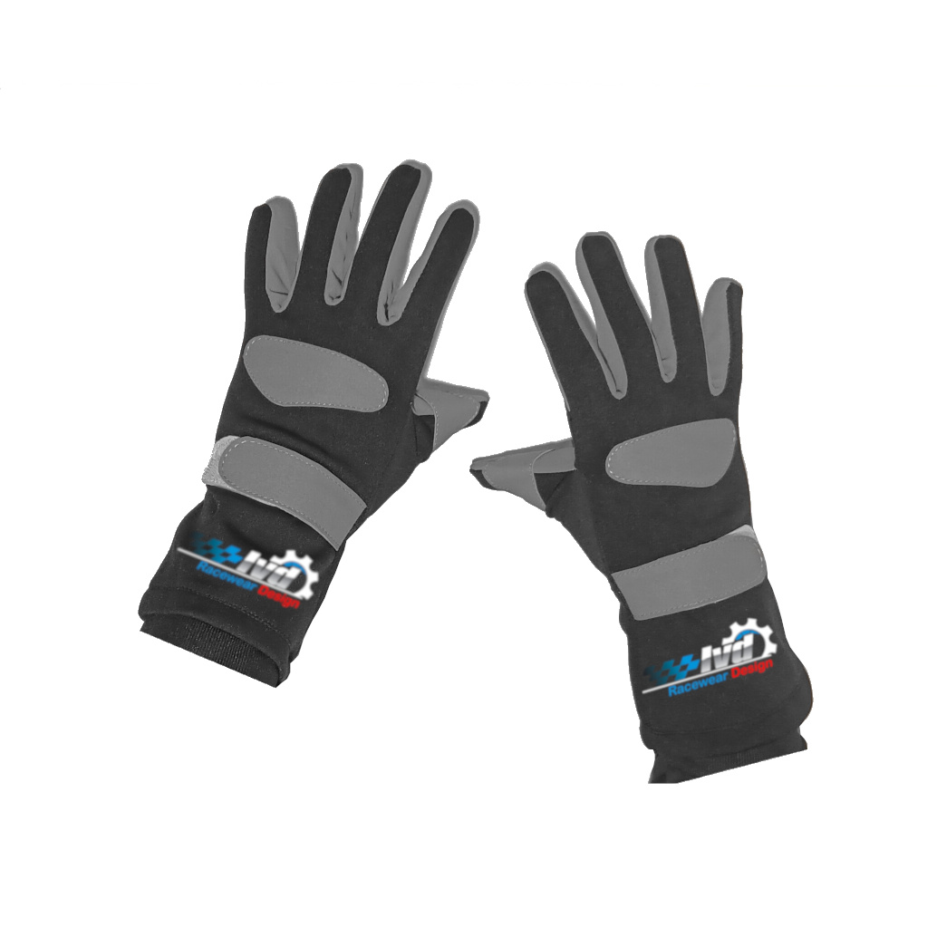 ! Karthandschuhe Black BE-1 schwarz inkl. Digitaldruck ! Karthandschuhe Black BE-1 schwarz inkl. Digitaldruck