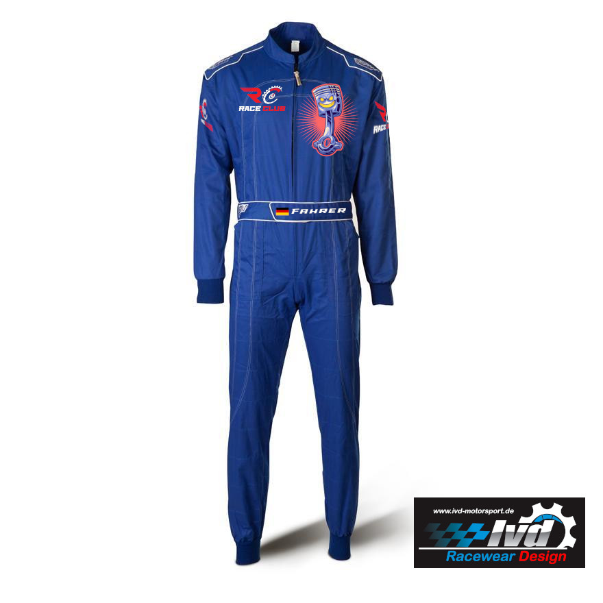 Speed Kartoverall Hobby | DAYTONA HS-1 | blau inkl Digitaldruck selber gestalten Speed Kartoverall Hobby | DAYTONA HS-1 | blau inkl Digitaldruck selber gestalten