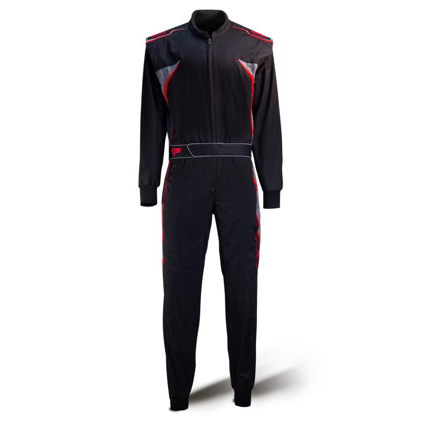 SALE Speed Kartoverall Hobby | DETROIT HS-3 | schwarz/rot/grau