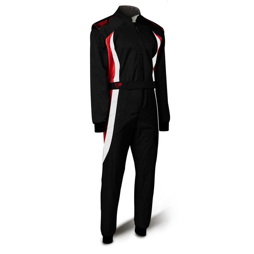 SALE Speed Kartoverall Hobby | DETROIT HS-3 | schwarz,weiß,rot