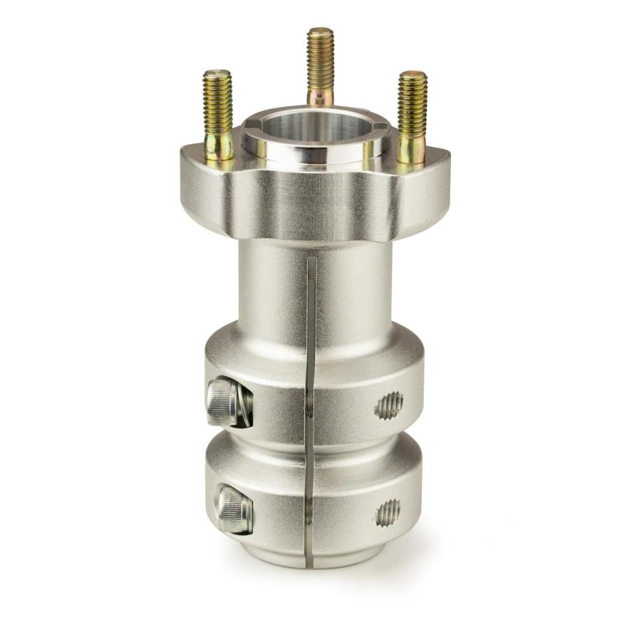 Radstern hinten f. 30 mm Achse | Länge: 115 mm | silber