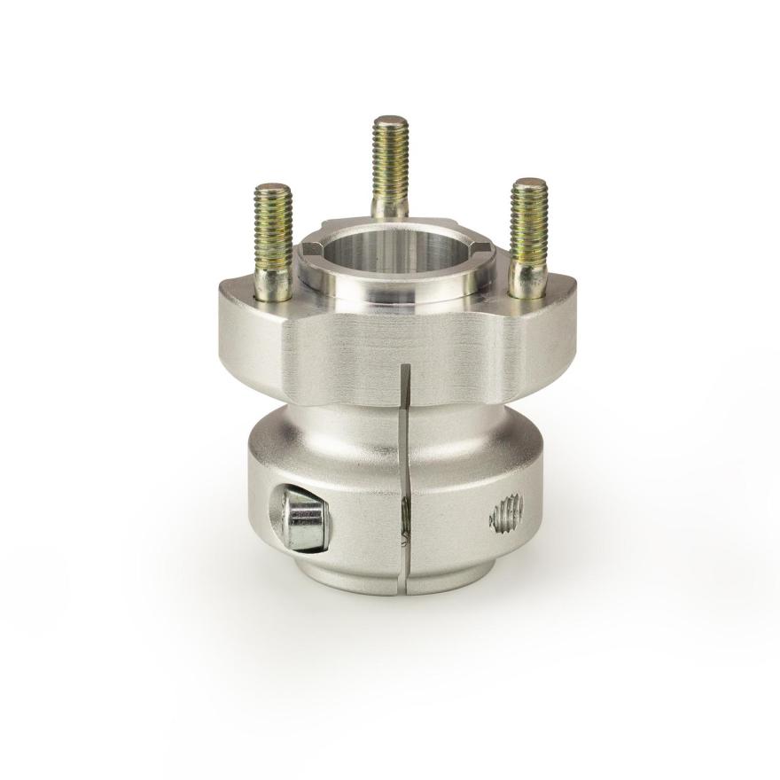 Radstern hinten f. 30 mm Achse | Länge: 062 mm | silber