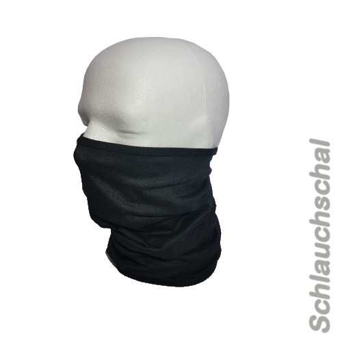 ! 1x Schlauchschal Halswärmer 25x50cm schwarz ! 1x Schlauchschal Halswärmer 25x50cm schwarz