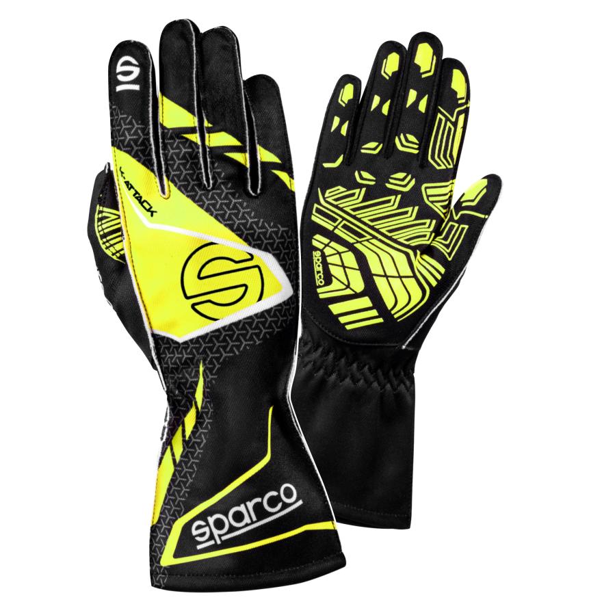 Sparco Karthandschuhe K-Attack schwarz-gelb Sparco Karthandschuhe K-Attack schwarz-gelb