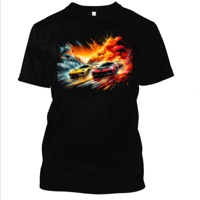 T-Shirt Inkl Digitaldruck Motorsport Racing Design T-2 T-Shirt Inkl Digitaldruck Motorsport Racing Design T-2