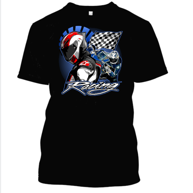 T-Shirt Inkl Digitaldruck Motorsport Racing Design T-4 T-Shirt Inkl Digitaldruck Motorsport Racing Design T-4