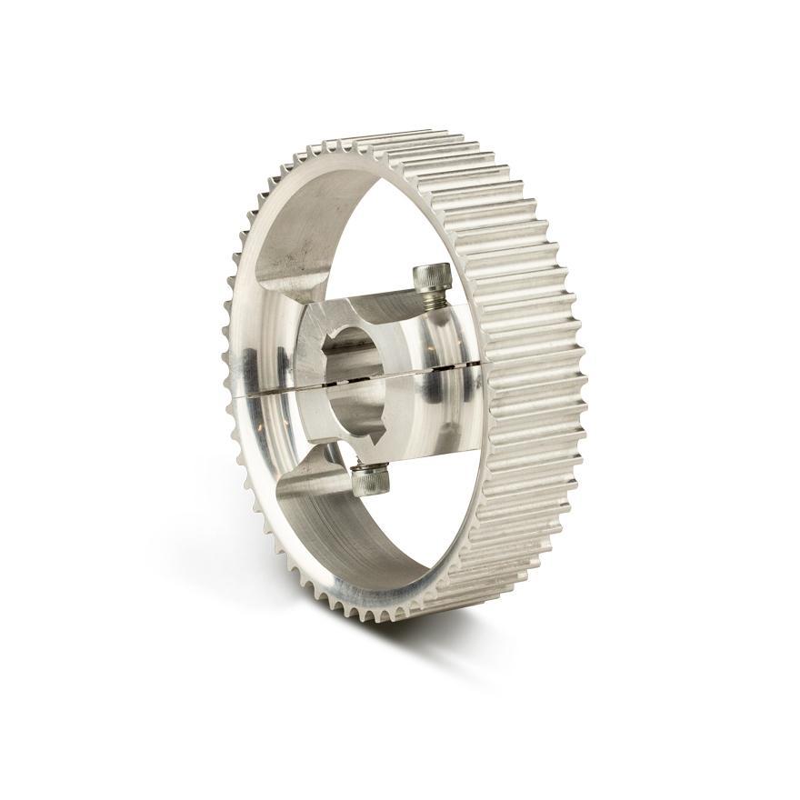 Zahnriemenscheibe geteilt, für 30 mm Achse 65 Zähne Zahnriemenscheibe geteilt, für 30 mm Achse 65 Zähne